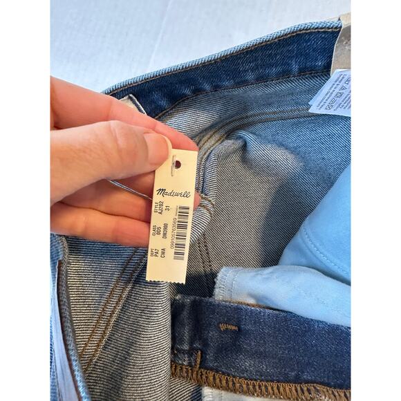NEW Madewell Mid Rise Classic Straight Jeans Sz 31 - Picture 7 of 12